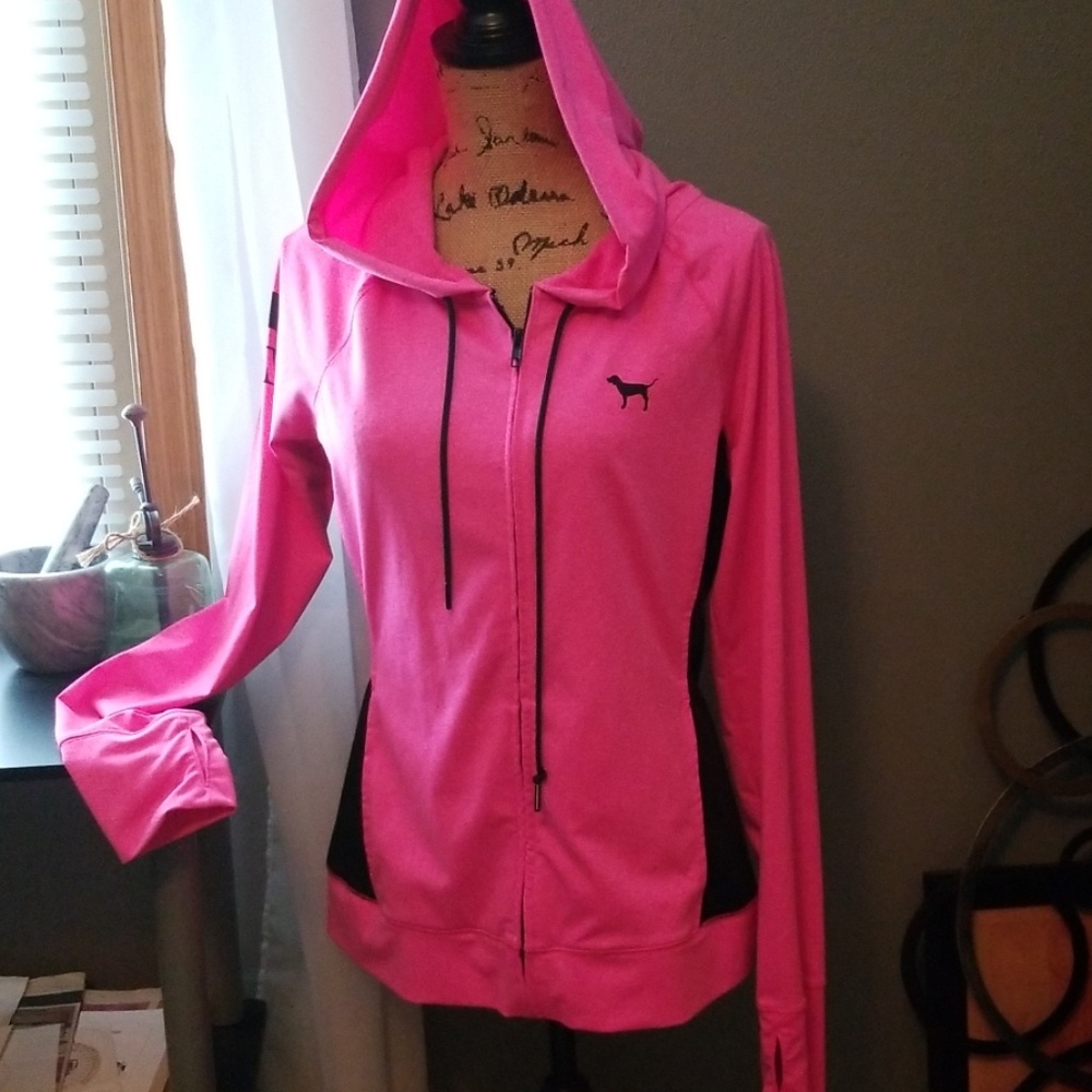 VS PINK Jacket, Ladies Large, Bright Pink